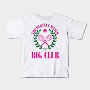 Tennis Match Club Little / G Big Sorority Reveal Kids T-Shirt